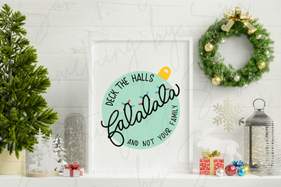 Deck the Halls Funny Christmas SVG