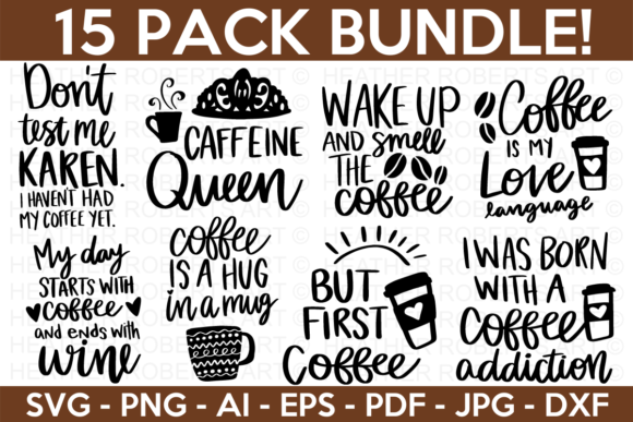 Fun Coffee Graphics for Local Business Branding