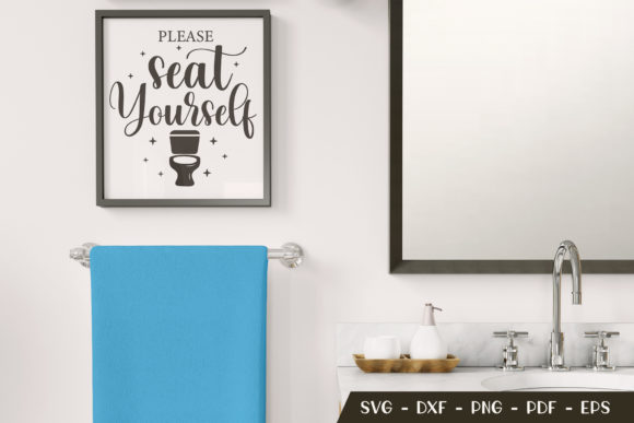 Funny Bathroom SVG for Graphics and Crafts