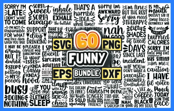 Funny Sarcastic SVG Bundle Design: Graphics for Crafts & Humor-Driven Brands