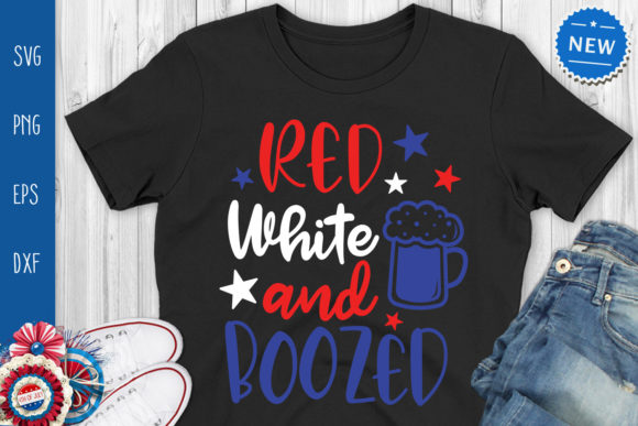 Red White and Boozed Svg: A Festive Graphic for Local Branding
