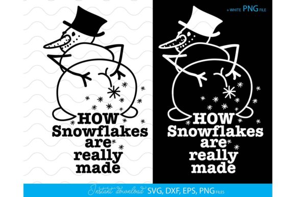 Snowman Funny Snow SVG Graphics for Crafts